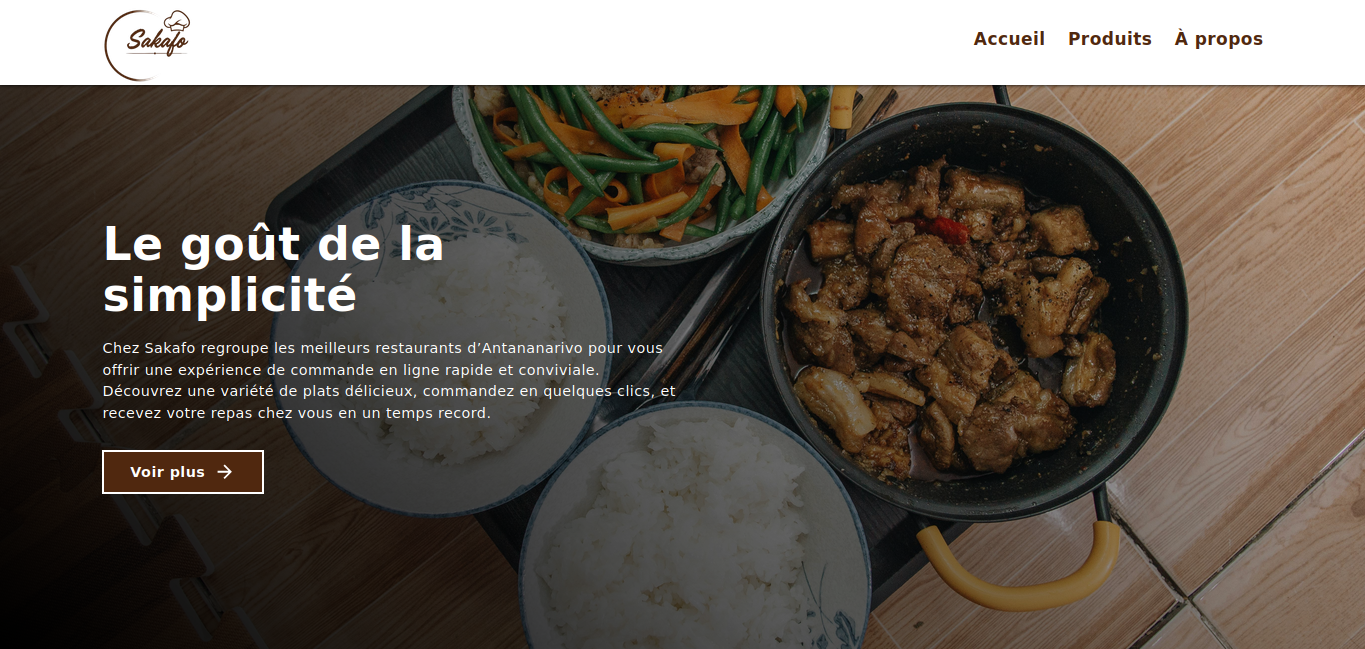 Chez Sakafo (Web Application)